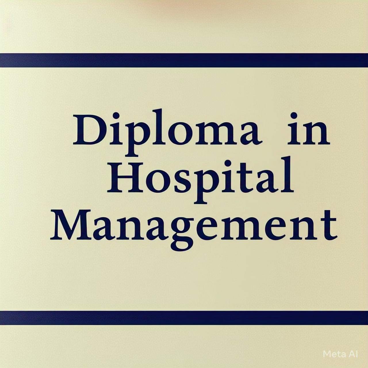 DIPLOMA IN HOSPITAL MANAGEMENT 